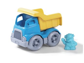 VÉHICULE ÉCO-CONÇU Camion de chantier avec un personnage