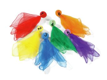 BALLES FOULARDS À JONGLER NUMÉROTÉES