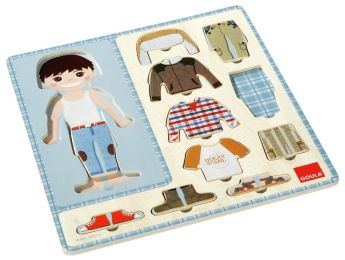 LIFT-OUT PUZZLE LEARNING TO DRESS Little boy