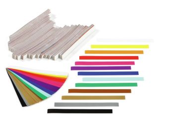 PAPIERSTROKEN Effen regenboogkleuren