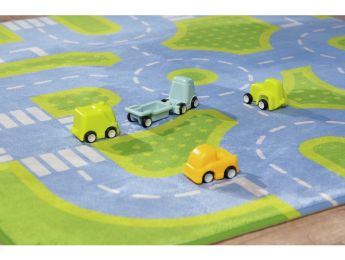 MAXI-SET TEPPICH PLUME VERKEHR mit 21 Fahrzeugen