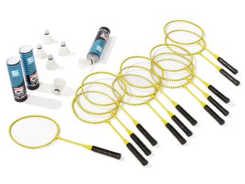 SET BADMINTON Mini-Schläger für 12 Kinder