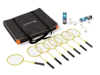 SET BADMINTON Anfängerset für 8 Kinder mit Tasche
