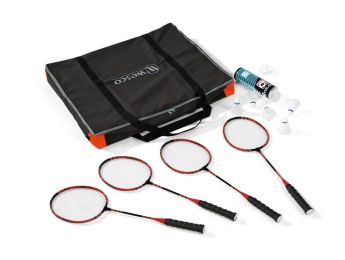 BADMINTON KIT Start racket for 4 children with bag