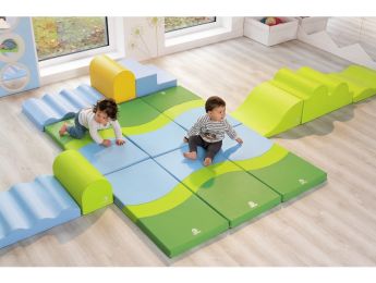 BABYSPIELMATTE niedrige Welle