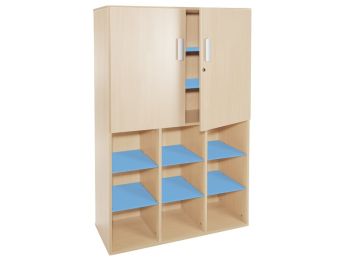MÖBELSTÜCK MIT MELAMINBESCHICHTUNG H: 162 cm - L: 105 cm Hohe Türen 9...
