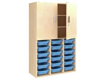 MÖBELSTÜCK MIT MELAMINBESCHICHTUNG H: 162 cm - L: 105 cm Hohe Türen - 18...
