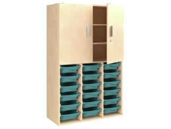 MÖBELSTÜCK MIT MELAMINBESCHICHTUNG H: 162 cm - L: 105 cm Hohe Türen - 18...