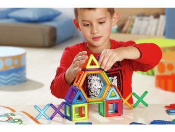 JOGO DE CONSTRUÇÃO MAGNÉTICO Power clix clássicos 48 peças.