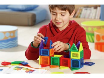 JOGO DE CONSTRUÇÃO MAGNÉTICO Power clix maciços 46 peças