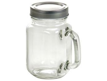 GLASGEFÄSSE MIT GRIFF ZUM DEKORIEREN