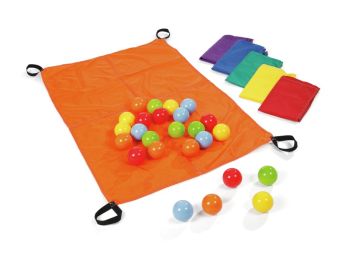 2 PERSON PARACHUTE KIT AND 25 BALLS