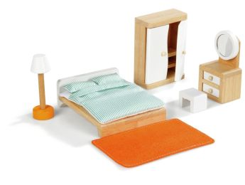 MOBILIER POUR MAISON DE POUPÉES La chambre parentale