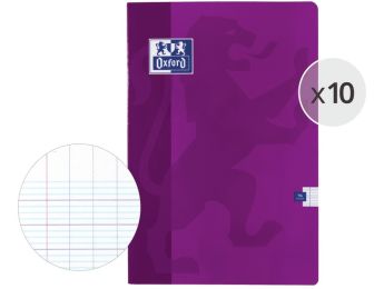 LOT DE 10 CAHIERS 21x29,7 cm - 96 pages