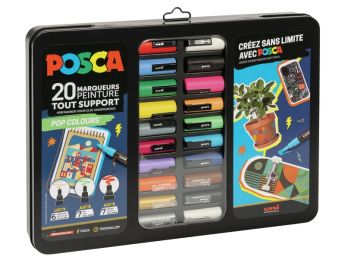 CASE OF POSCA MARKER PENS Traditional colours