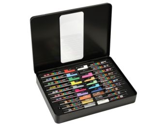 KOFFER MARKER POSCA Klassische Farben