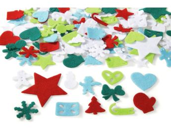 GOMMETTES EN FEUTRINE Fêtes de Noël