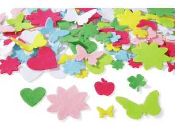 GOMMETTES EN FEUTRINE PASTEL Printemps