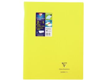 CAHIER Koverbook Opaque 24x32 cm - 96 pages Séyès (grands carreaux)