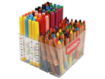 CLASSPACK 108 STIFTEN EN KLEURPOTLODEN VOOR BABY’S