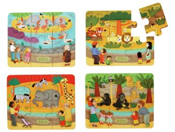 COFFRET PUZZLES Les animaux du zoo