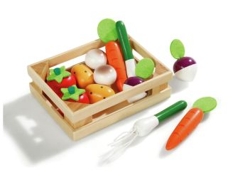 CAGETTE DE 12 LÉGUMES EN BOIS