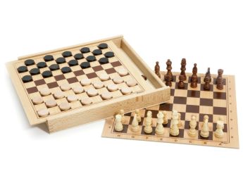 CHECKERS AND CHESS BOX