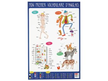 POSTER ÉDUCATIF Premier vocabulaire anglais