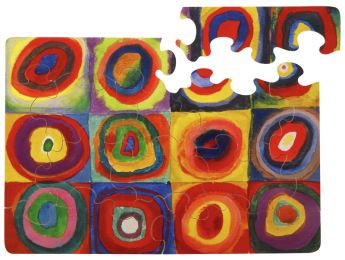 PUZZLE D'ART CARRÉS AVEC CERCLE de Vassily KANDINSKY