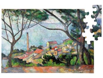 PUZZLE D'ART VUE SUR L'ESTAQUE de Paul CÉZANNE