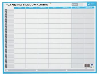 PLANNING HEBDOMADAIRE ET ANNUEL