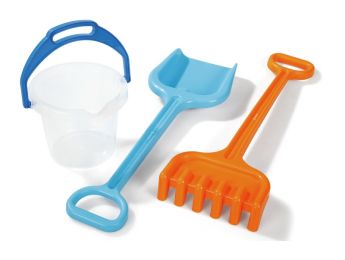 BUCKET, LARGE SPADE AND LARGE RAKE KIT