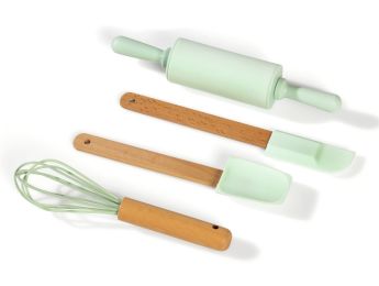 SET MIT 4 KÜCHENGERÄTEN für Kinder