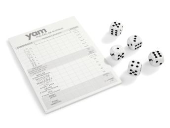 YAM Dice and notepads