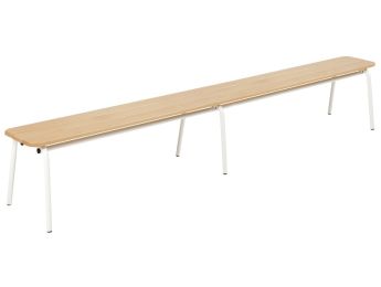 METALL- UND HOLZBANK ohne Lehne L: 200 cm