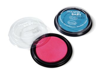 ENCREURS À GOUACHE Stampo baby Turquoise et rose