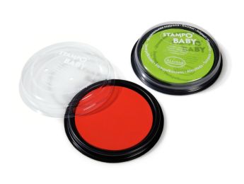 GOUACHE STEMPELKISSEN  Stampo baby Rot und Anisgrün