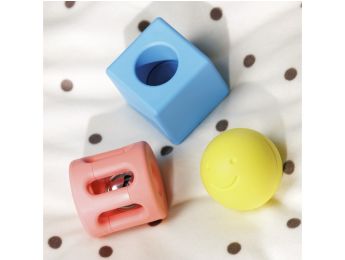 SET MIT 3 RASSELN GEOMETRISCHE FORMEN Biobasiert