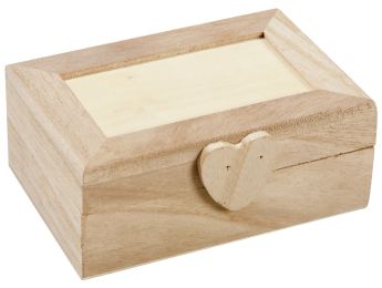 BOÎTE AIMANTÉE CŒUR À DÉCORER