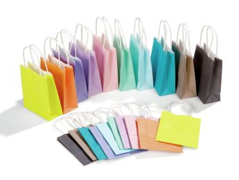 SACS EN PAPIER KRAFT Coloré Petite taille