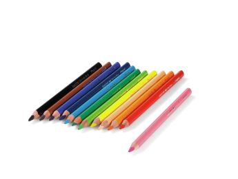 MAXI CRAYONS DE COULEUR ERGONOMIQUES Jumbo x12