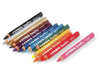 CRAYONS DE COULEUR AQUARELLABLES Triple one x12