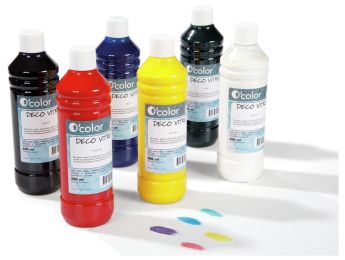 GOUACHE POUR VITRES 6 x 500 ml