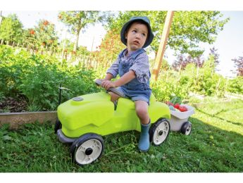 VÉHICULE ENFANT Tracteur Malo + remorque