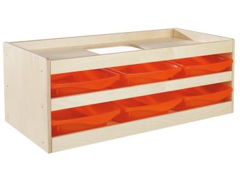 BABI Up-MÖBEL REGAL offen mit 6 Behältern