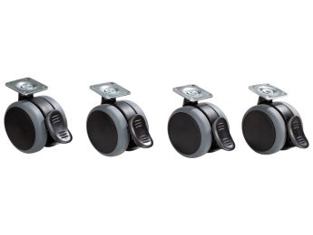 TINY TOT UNIT SET of 4 castors with brakes for BABI Up Units