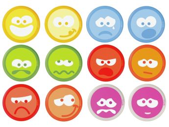 MAXISET 12 ZITKUSSENS Emoties