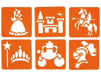 SCHABLONEN Prinzessinnen und Ritter