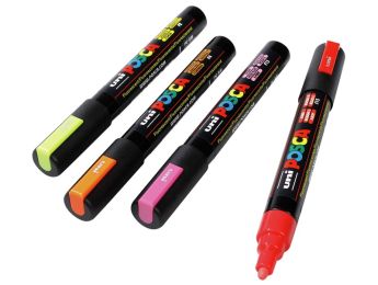 MARQUEURS PEINTURE POSCA Pointe moyenne (conique) - Fluo