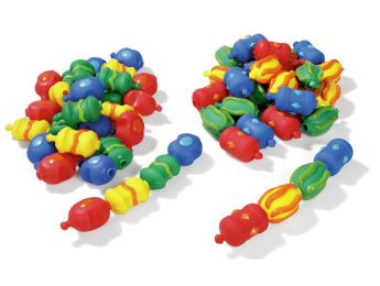 MAXI LOT PERLES GÉANTES SENSORIELLES À CLIPSER